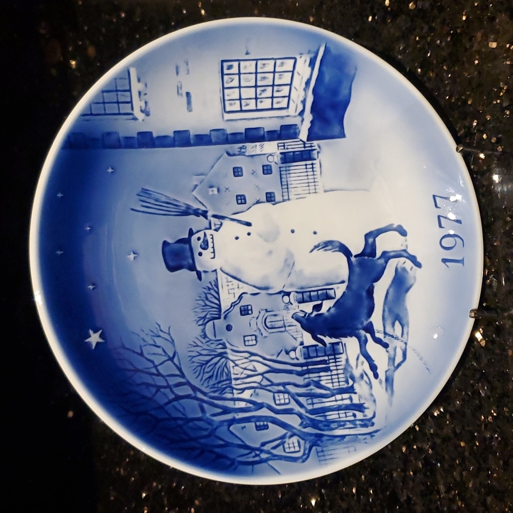 Svend Jensen Hans Christian Anderson Christmas Wall -Plate 1977